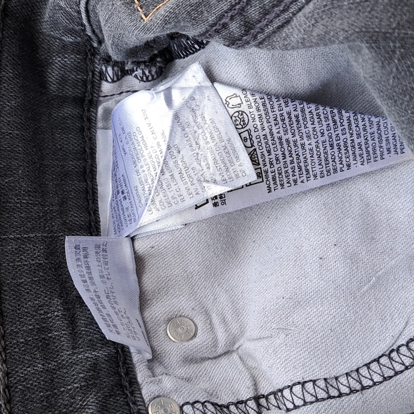 Levis 569 Jeans Mens 36X32  Black Denim Loose Straight fit. - Picture 4 of 5